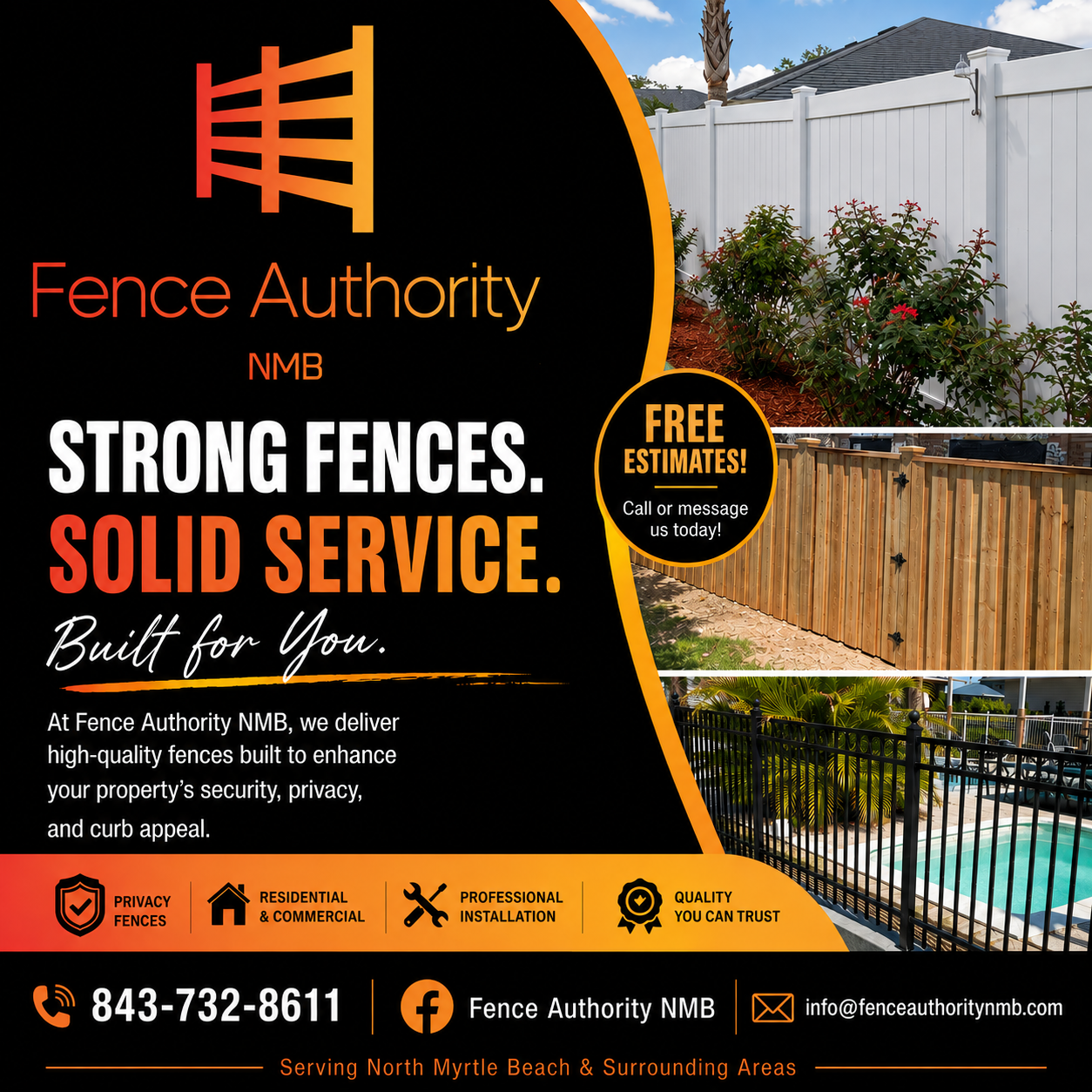 Fence Authority NMB — Strong fences, solid service