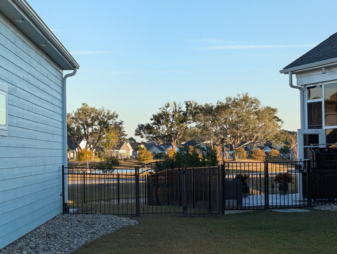Fence with double gates